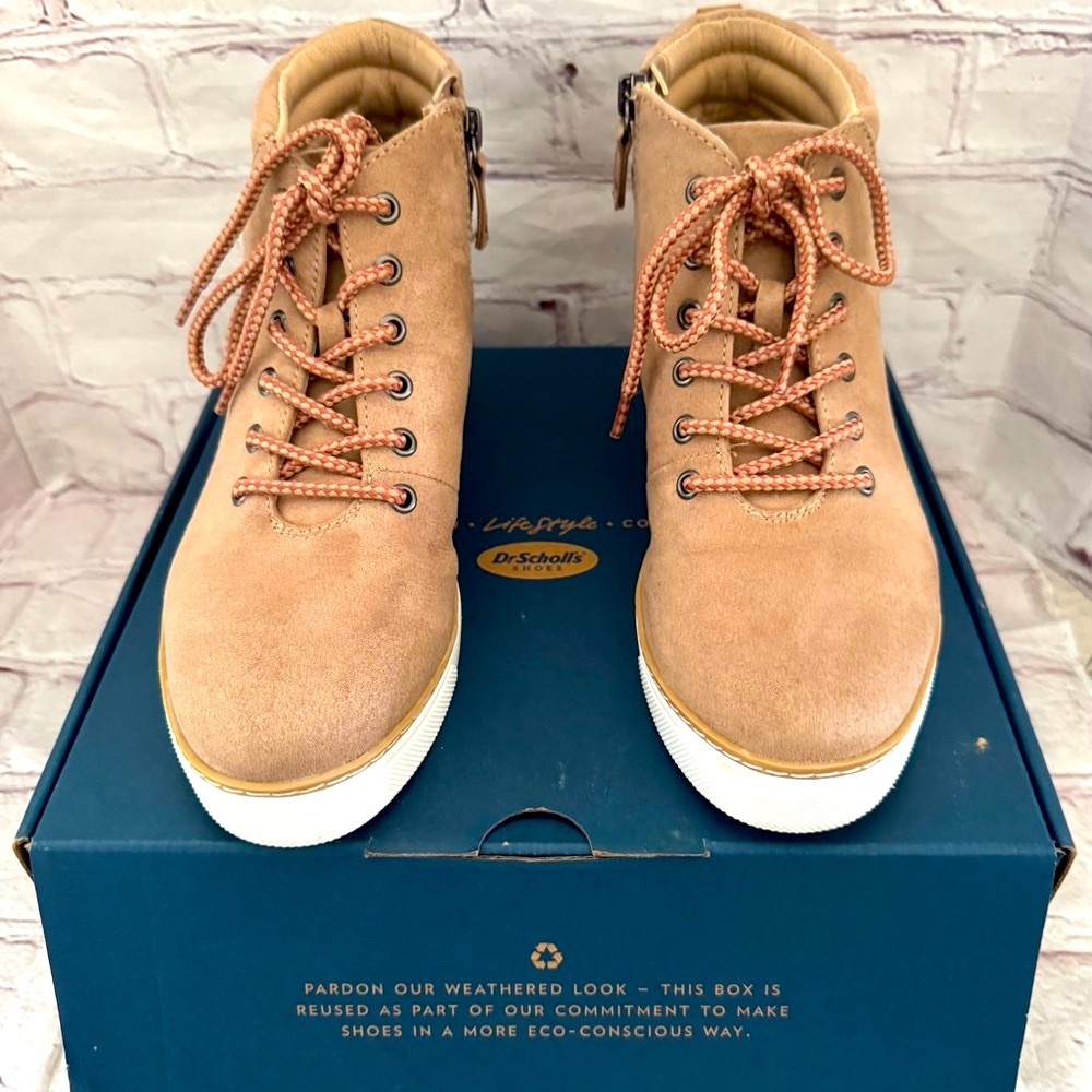 Dr. Scholl's Tan High-Top Sneakers